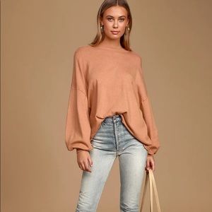 Cozy Comforts Blush Pink Dolman Sleeve Sweater Top